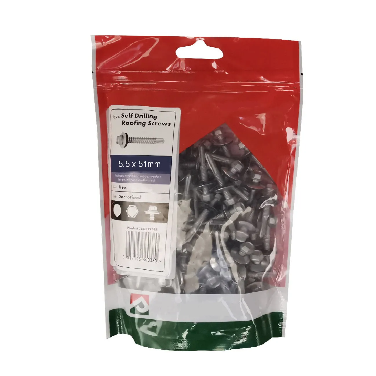 100 x Roofing & Cladding Screws 5.5 x 51mm Self Drill