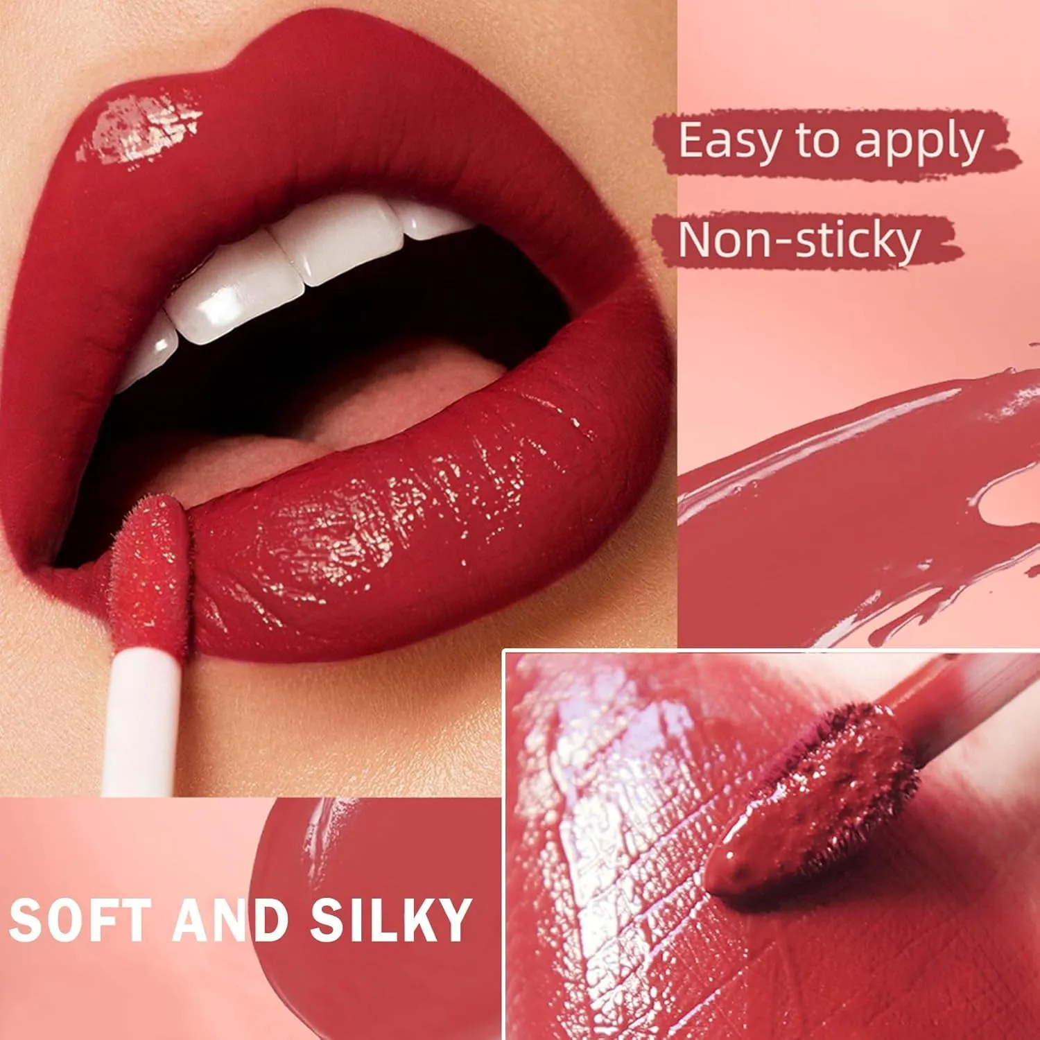 3-in-1 Lip Kit: Brown Lip Gloss, Liner & Matte Lipstick Set for Women - Whiskey Honey