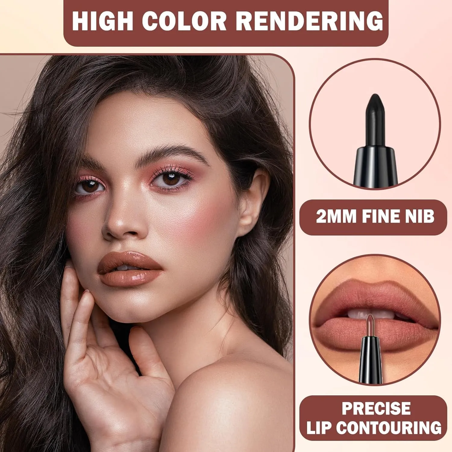 3-in-1 Lip Kit: Brown Lip Gloss, Liner & Matte Lipstick Set for Women - Whiskey Honey