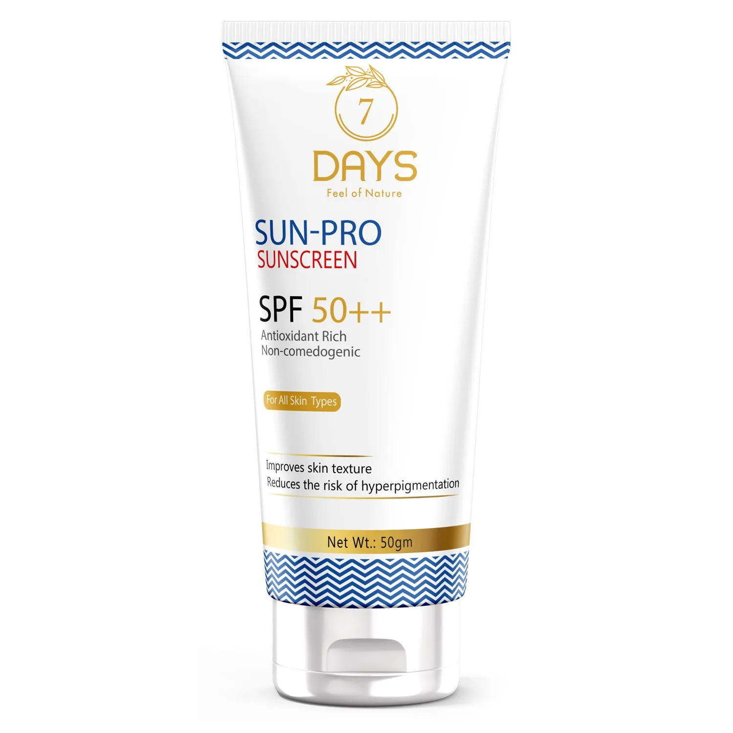 7Days Organic Sun Pro Sunscreen Spf 50 For Men Women