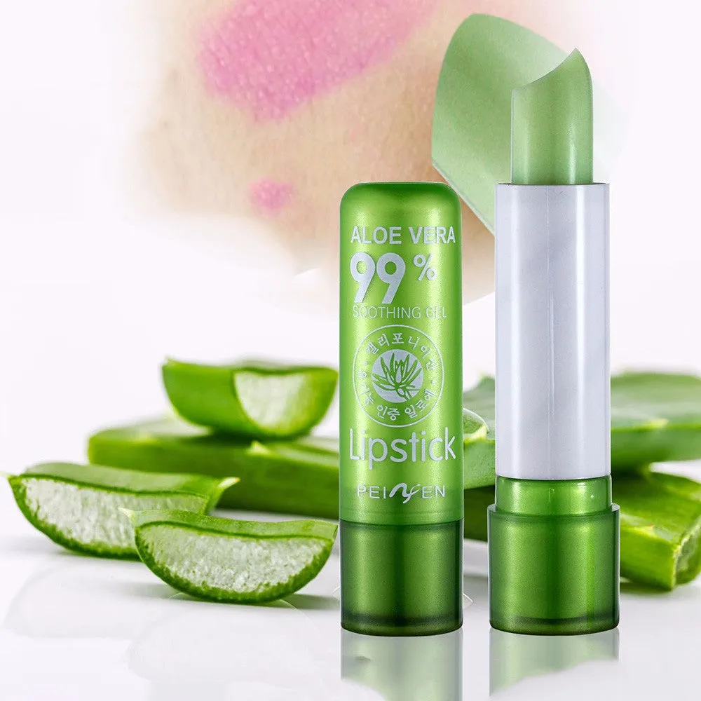 Aloe Vera Lipstick Color Changing lip balm Long Lasting Color hygienic Moisturizing Lipstick