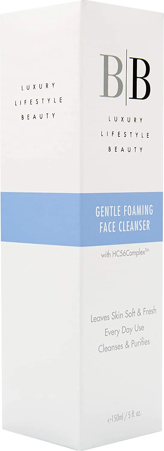 BB Lifestyle Gentle Foaming Face Cleanser, Cleanses & Purifies, Fragrance Free, For Sensitive Skin, Organic Hemp Extract