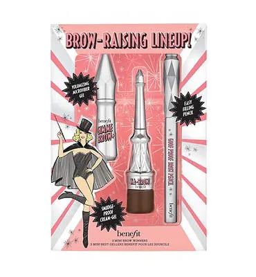 Benefit Cosmetics- Shade 3.5- Neutral medium Brow Raising Lineup! Mini Brow Trio Set