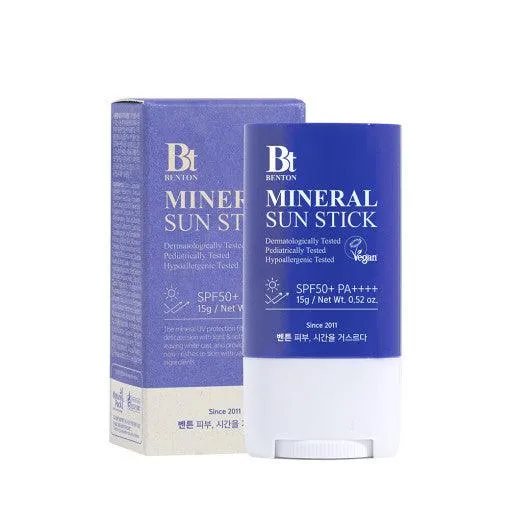 Benton SPF50  PA     Mineral Sunscreen Stick - Gentle & Effective Protection for Sensitive Skin