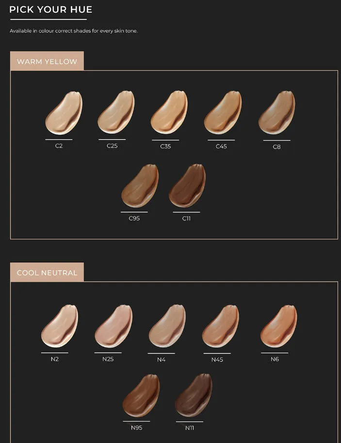 C95 WARM YELLOW Foundation - Soft Matte Finish