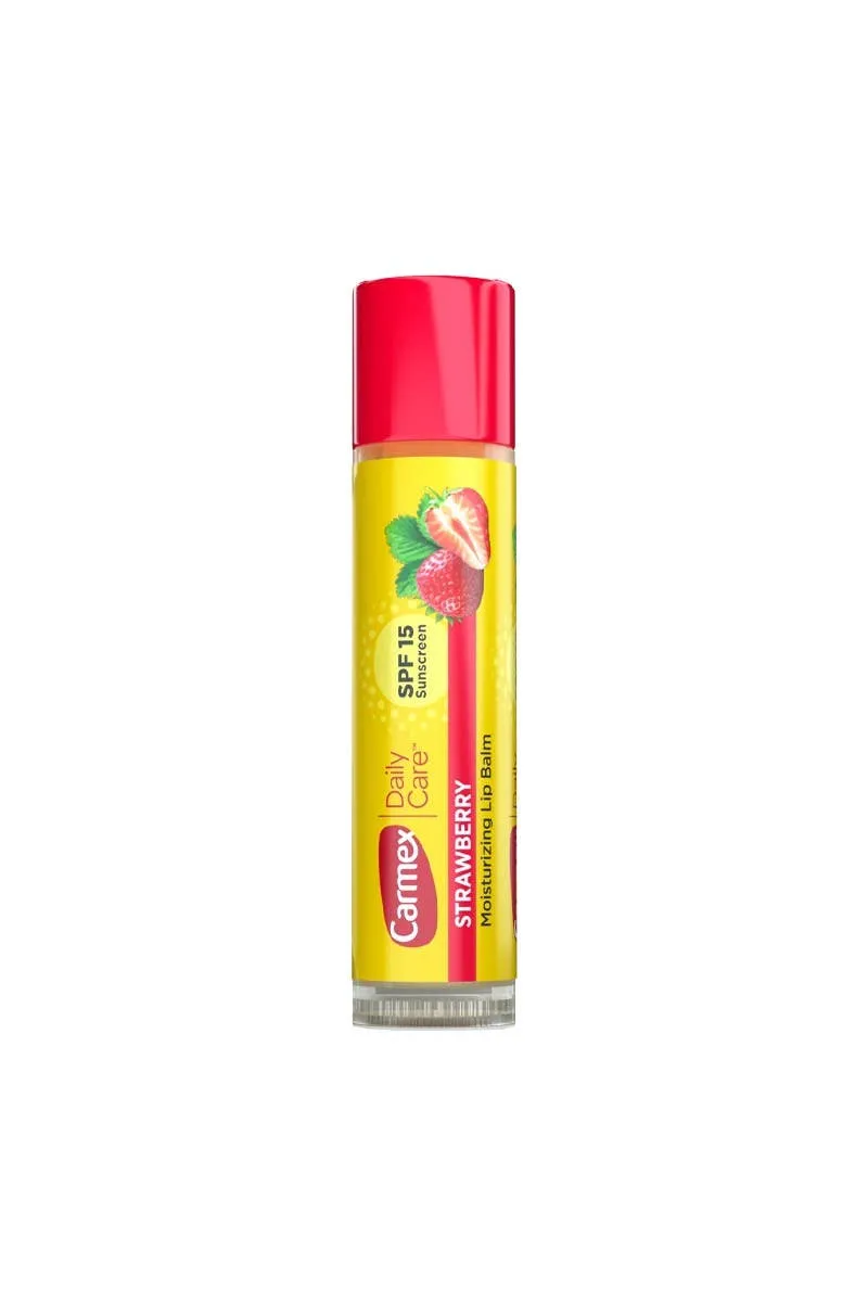 Carmex Strawberry Moisturizing Lip Balm Stick