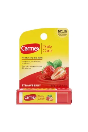 Carmex Strawberry Moisturizing Lip Balm Stick