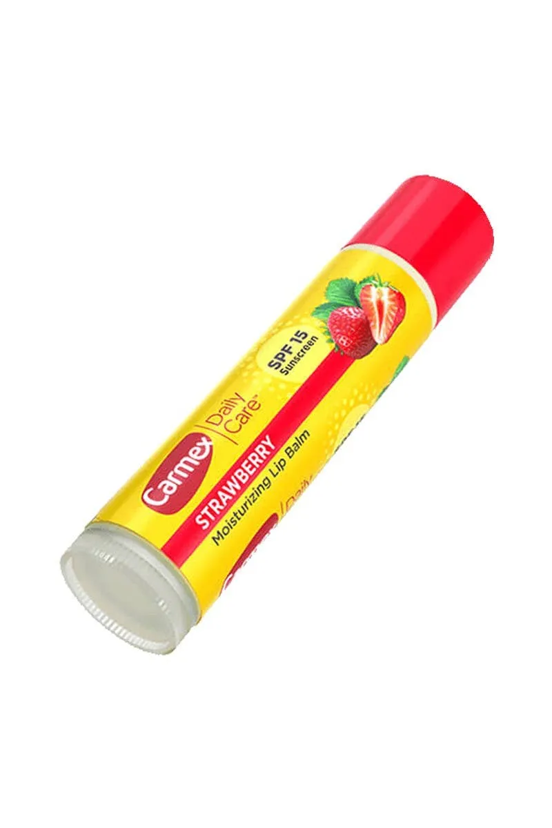 Carmex Strawberry Moisturizing Lip Balm Stick