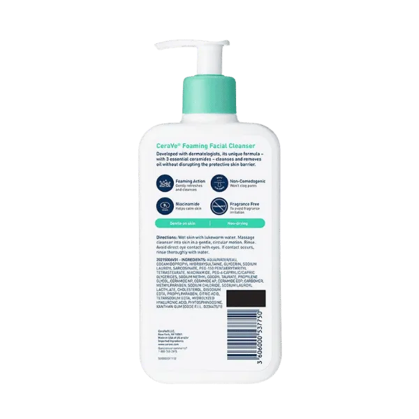 Cerave Foaming Facial Cleanser Oil Control 355ml