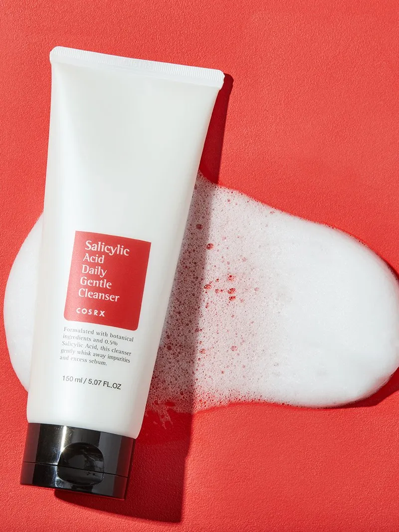 COSRX Salicylic Acid Daily Gentle Cleanser غسول بحمض الساليسيلك لعلاج الحبوب من كوزركس