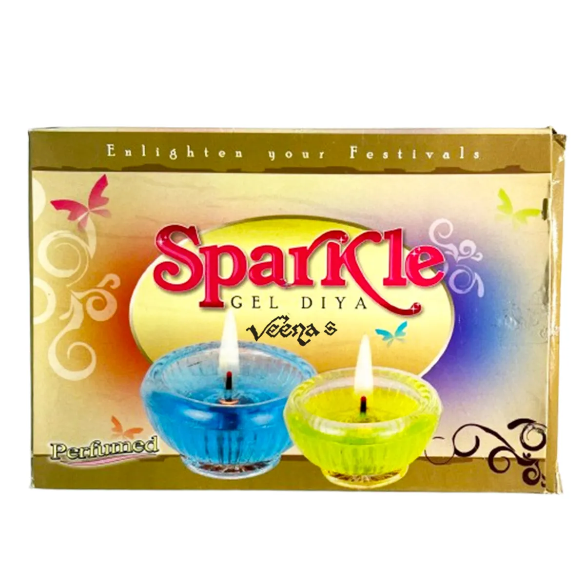 Design Wax Gel Diya (Set of 6 Pieces)