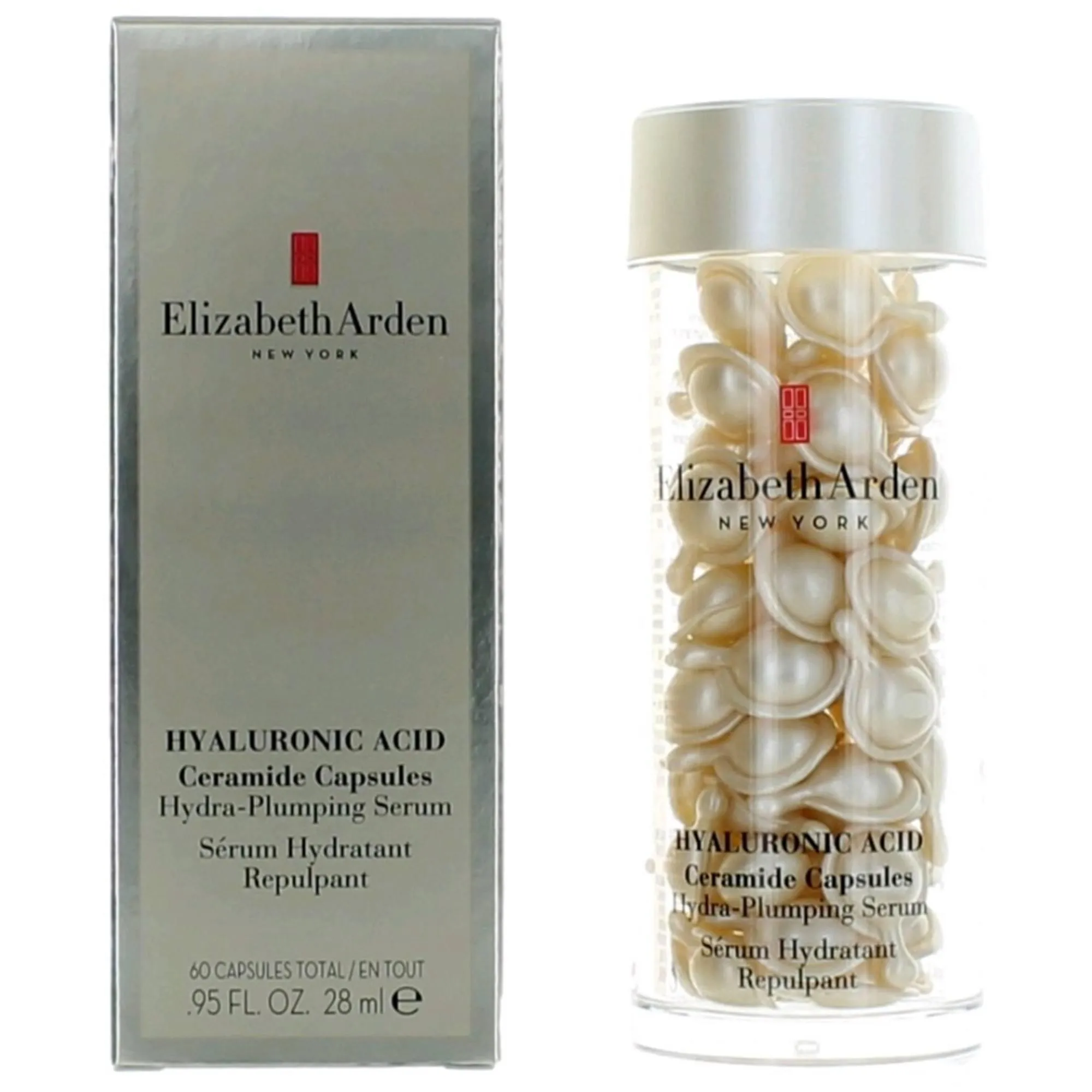 Elizabeth Arden Unisex Hydra Plumping Serum - Ceramide Hyaluronic Acid, 60 Capsule