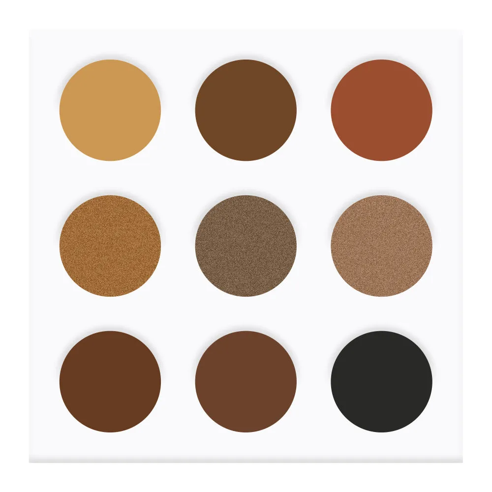 EYECONIQ 9pc eyeshadow palette 20.0g BROWN