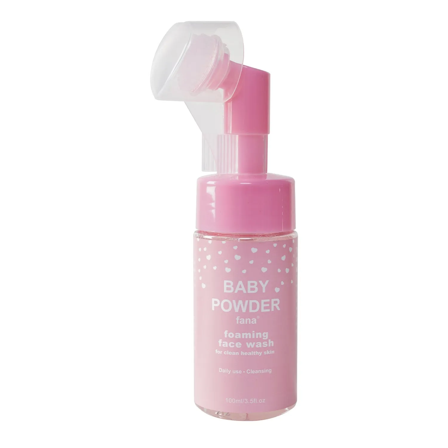Face Foam Cleanser With Heart Massager Brush 3.5oz/100ml