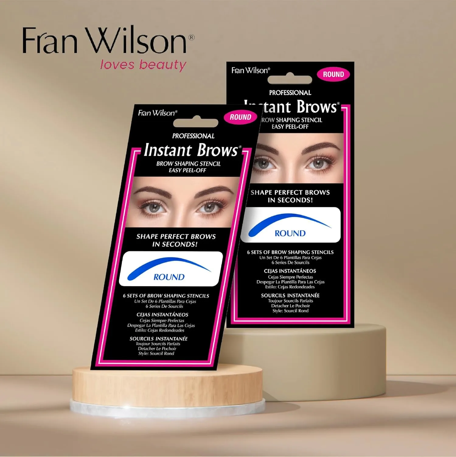 Fran Wilson (Round) Instant Brows Adhesive Stencils Makeup Tool