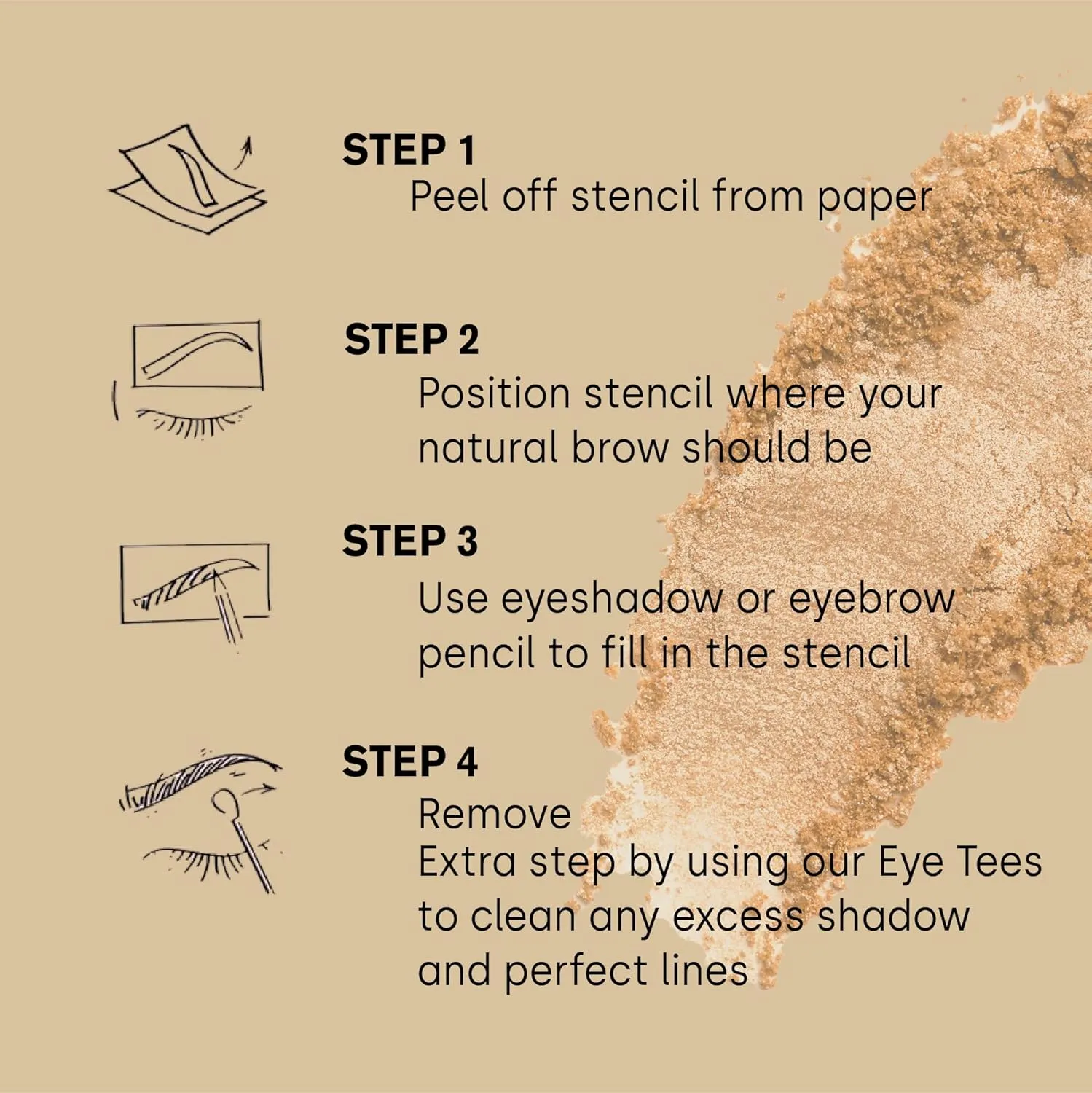 Fran Wilson (Round) Instant Brows Adhesive Stencils Makeup Tool