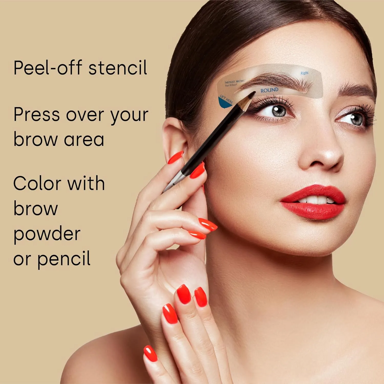 Fran Wilson (Round) Instant Brows Adhesive Stencils Makeup Tool