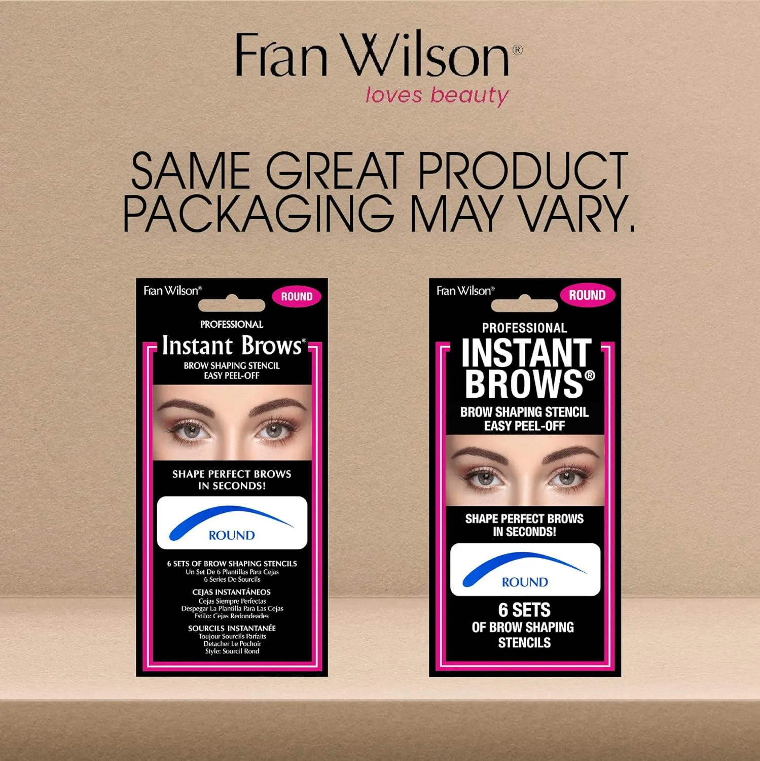 Fran Wilson (Round) Instant Brows Adhesive Stencils Makeup Tool