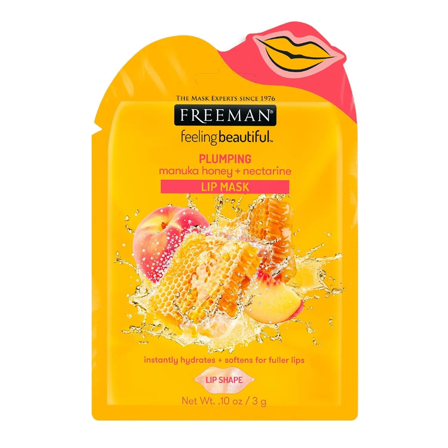 Freeman Plumping Manuka Honey & Nectarine Lip Mask 0.1oz / 3g