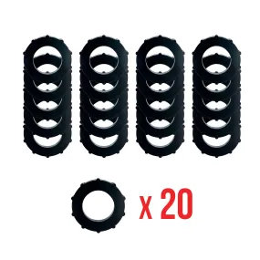 Heavy Duty Black Rubber Washers for Garden Hoses - 3/4"