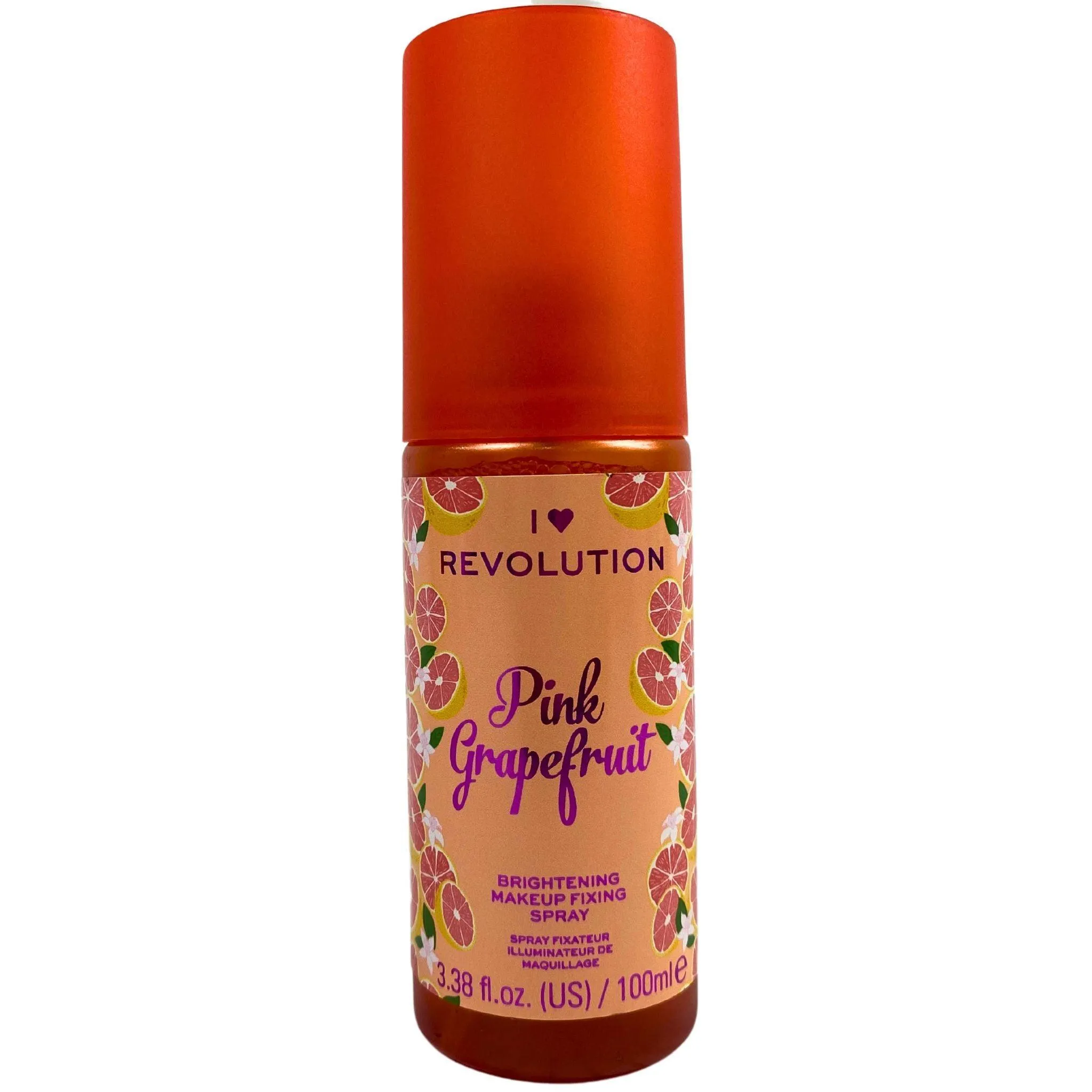 I Heart Revolution Pink Grapefruit Brightening Makeup Fixing Spray 3.38OZ (35 Pcs Lot)