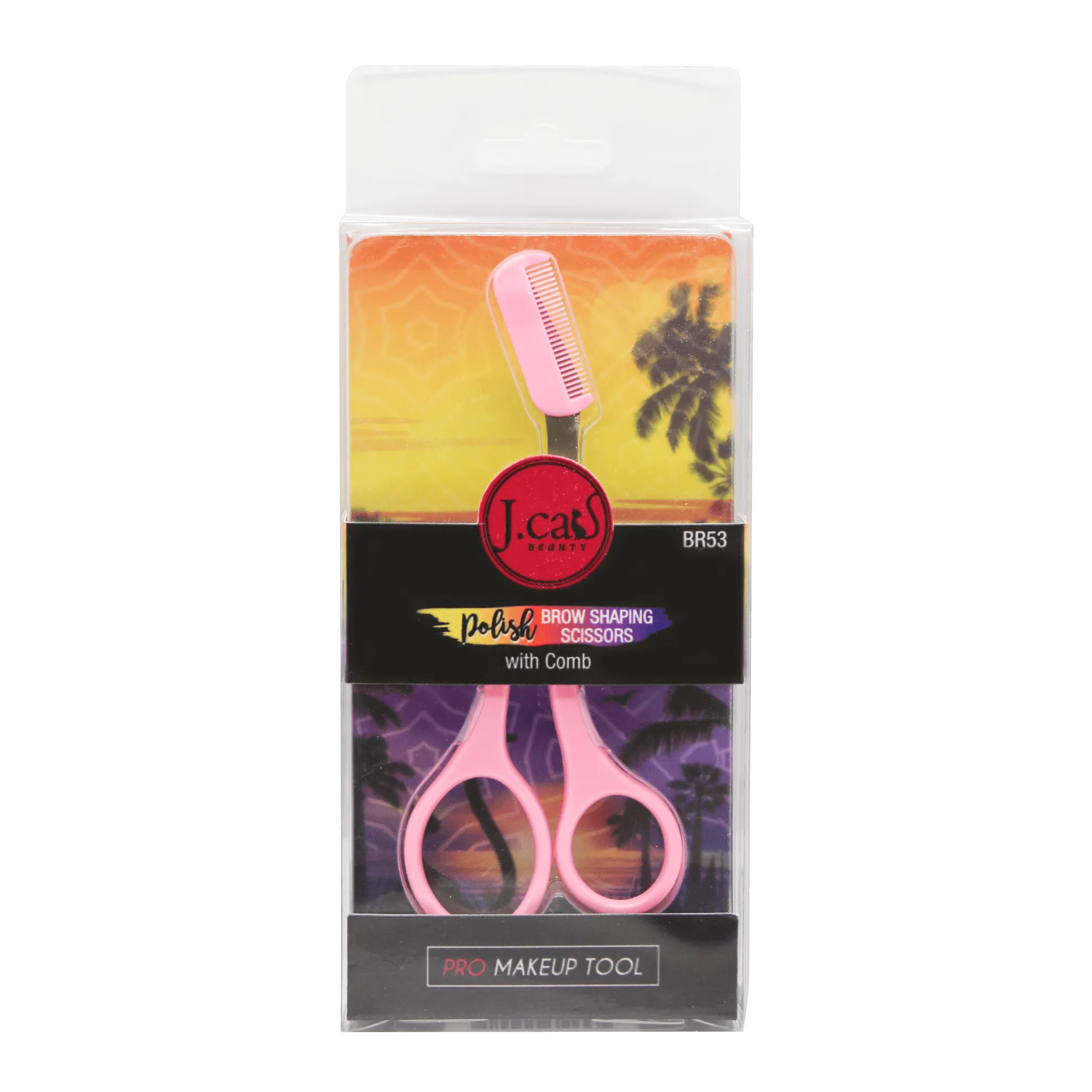 J. Cat Beauty Pro Polish Brow Scissors With Comb - Br53