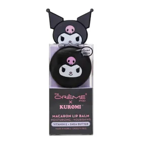 Kuromi Macaron Lip Balm - Raspberry Cream Puff