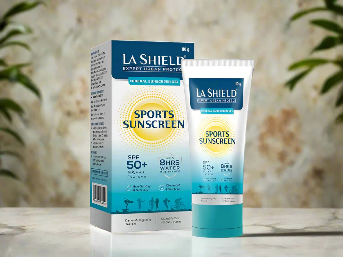 La Shield Expert Urban Protect Mineral Sports Sunscreen Gel SPF 50  PA    