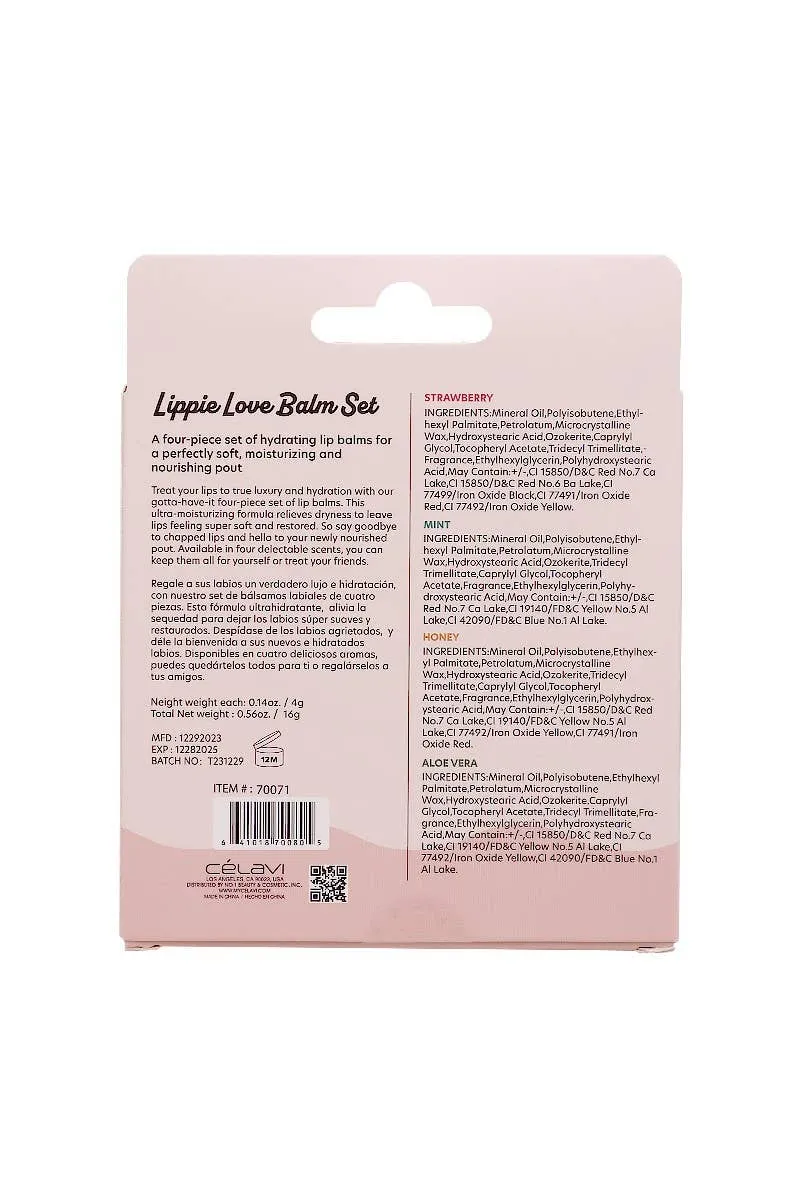 ***Lippie Love Lip Balm Set