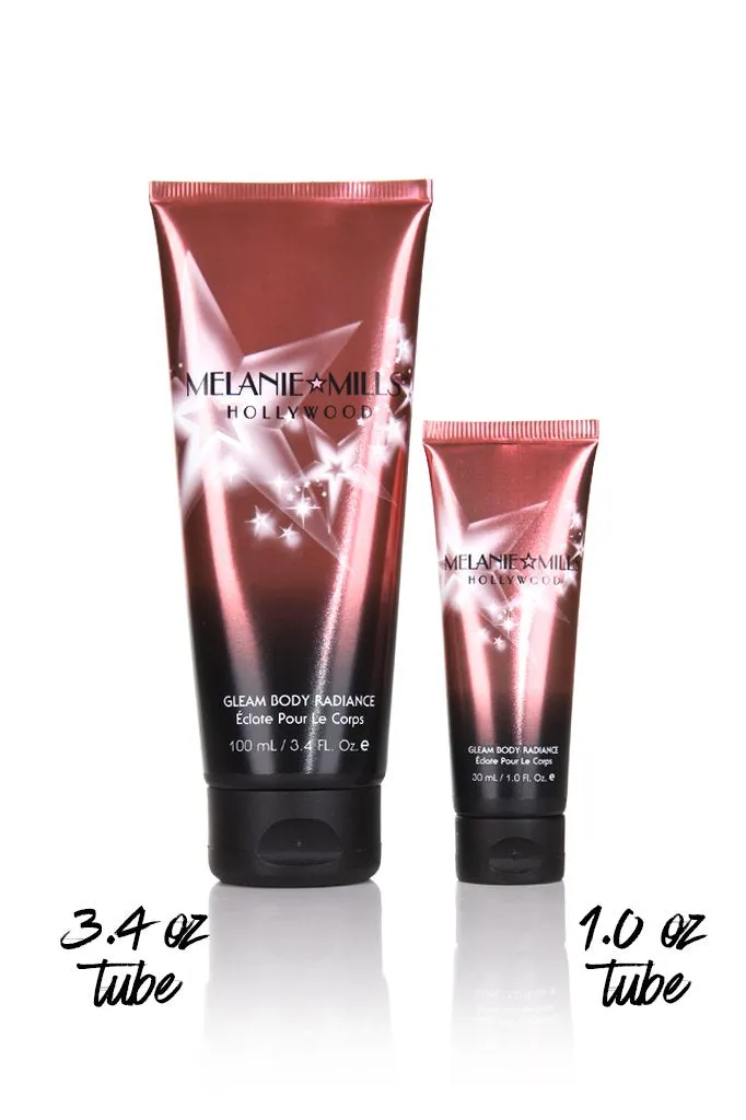 Melanie Mills Hollywood Gleam Body Radiance All In One Makeup, Moisturiser & Glow For Face & Body Deep Gold