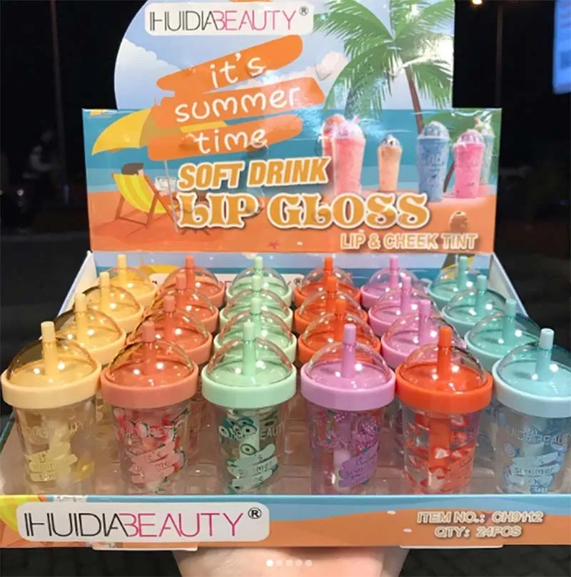 Miss Beauty Pack of 3 soft drink lip & cheek tint lip gloss CH9112