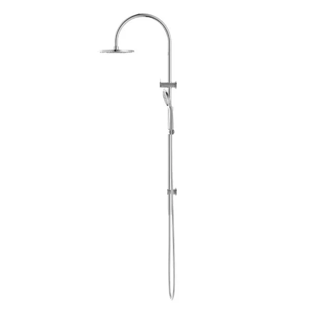Nero Mecca Twin Shower With Air Shower - Chome
