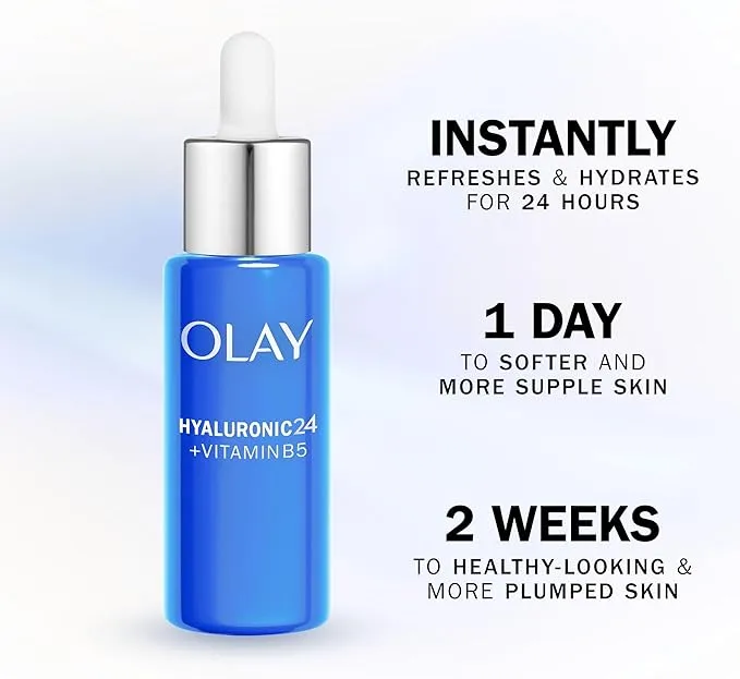 Olay Hyaluronic 24   Vitamin B5 Ultra Hydrating Day Serum Vitamin B5 & Niacinamide 40ml