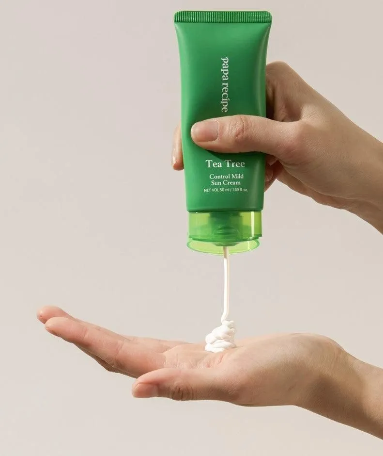 papa recipe Tea Tree Control Mild Sun Cream SPF 50  PA     50ml