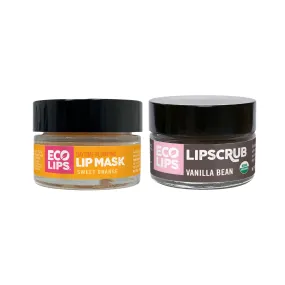Plumping Daytime Lip Mask   Vanilla Bean Lip Scrub, 2-count