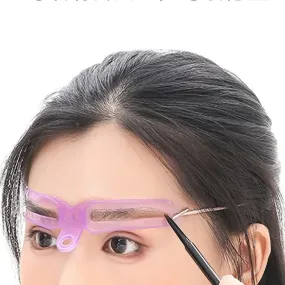 Portable Eyebrow Shaping Stencils Eye Brow Guide Template Kit Makeup DIY Tool Portable Women Makeup Accessories