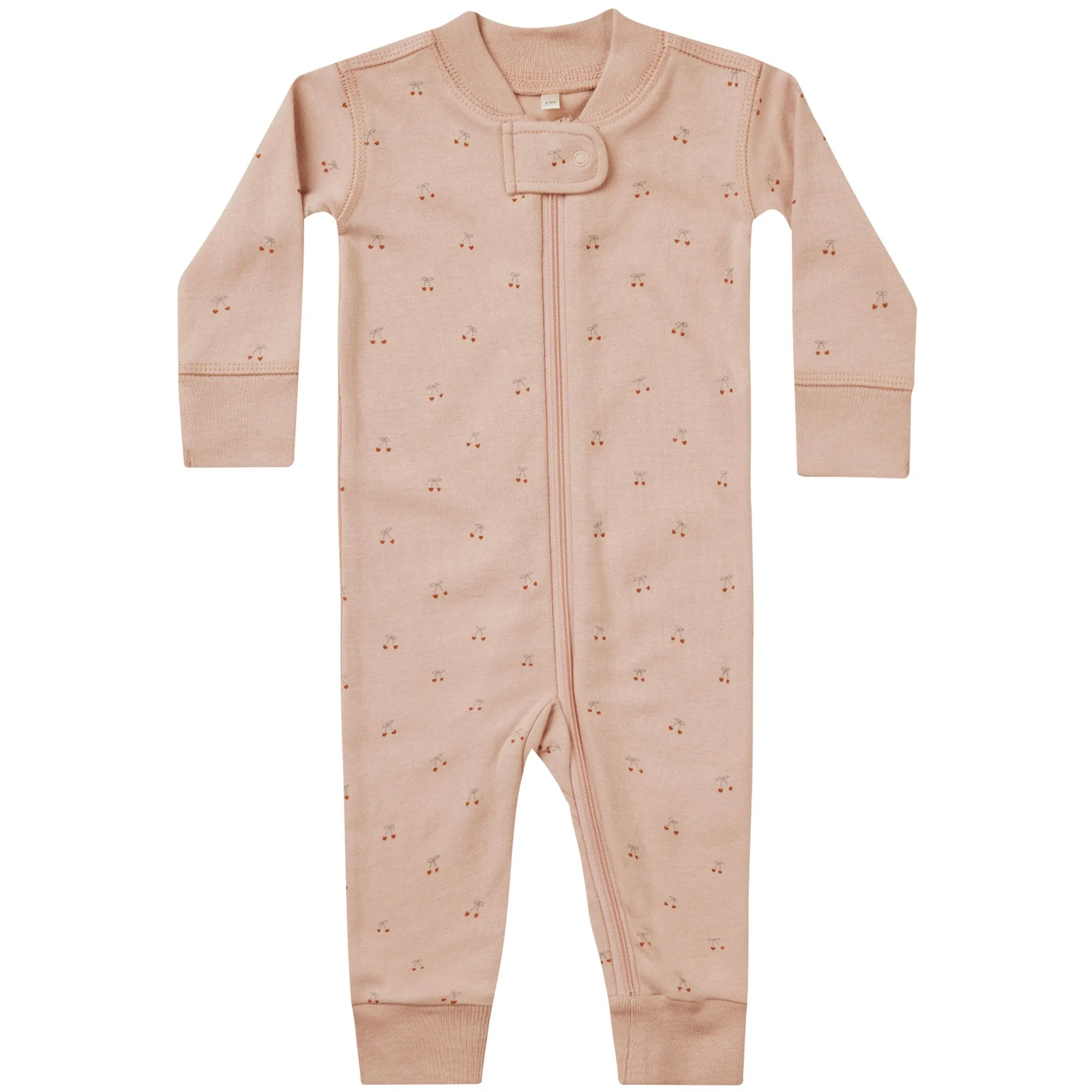 Quincy Mae Organic Zip Long Sleeve Sleeper | Cherries