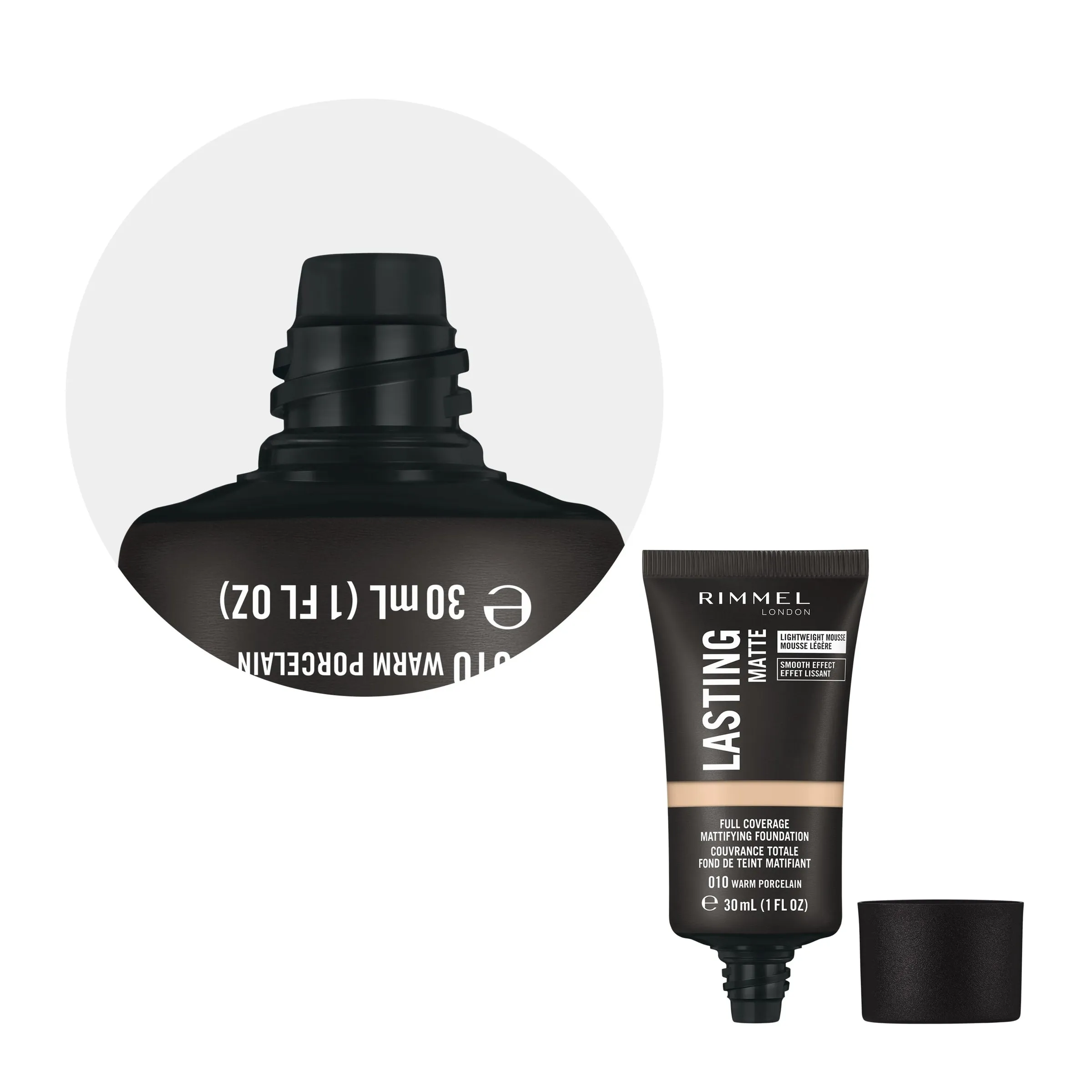Rimmel London Lasting Matte Foundation #010 Warm Porcelain