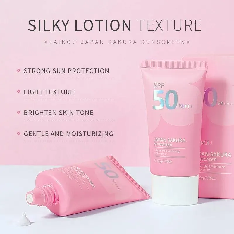 Sakura Radiance Sunscreen: Brightens Skin, UV Protection, Nourishes Skin