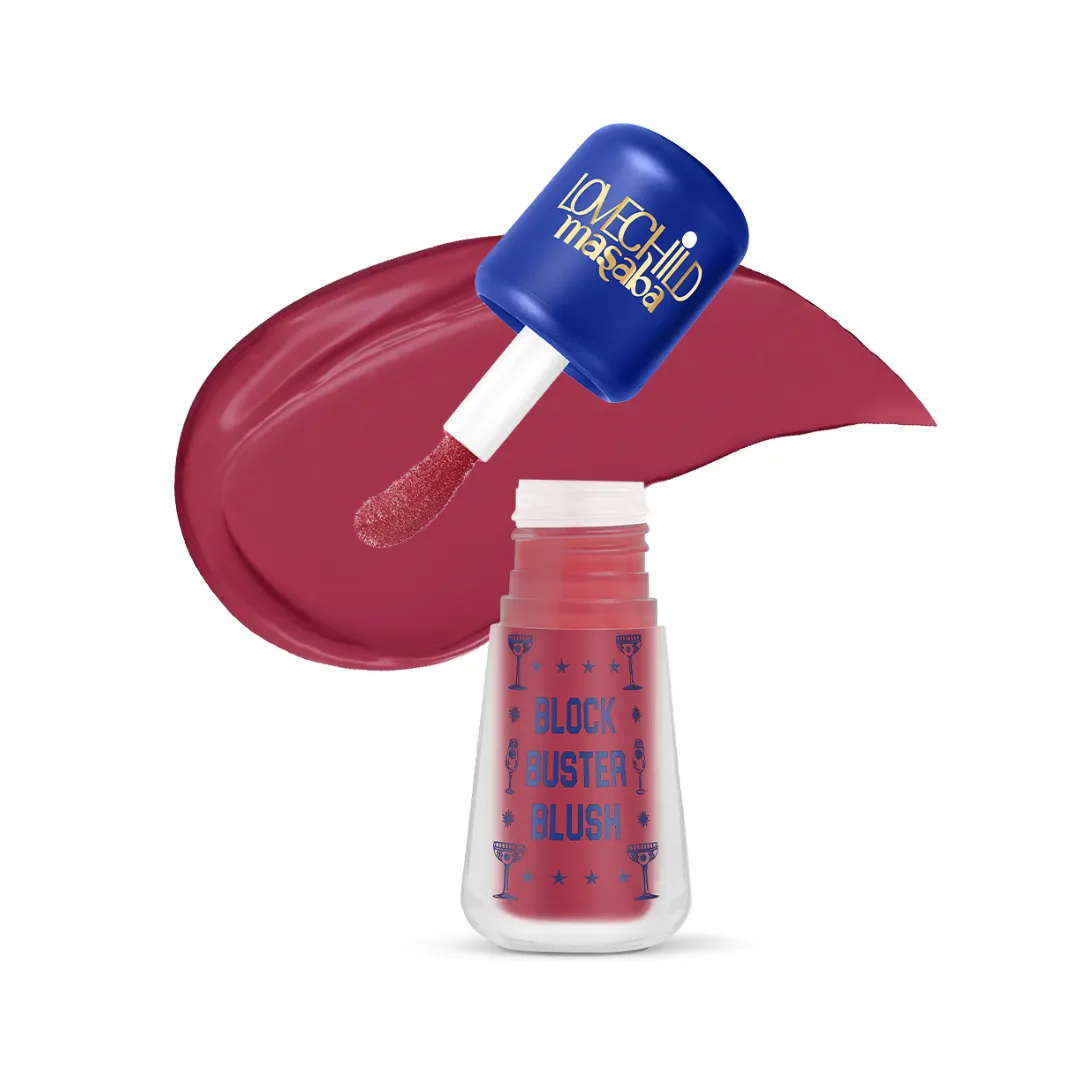 Shocking Sharbat- Block Buster Blush  (Deep Pink) Dewy Matte Finish