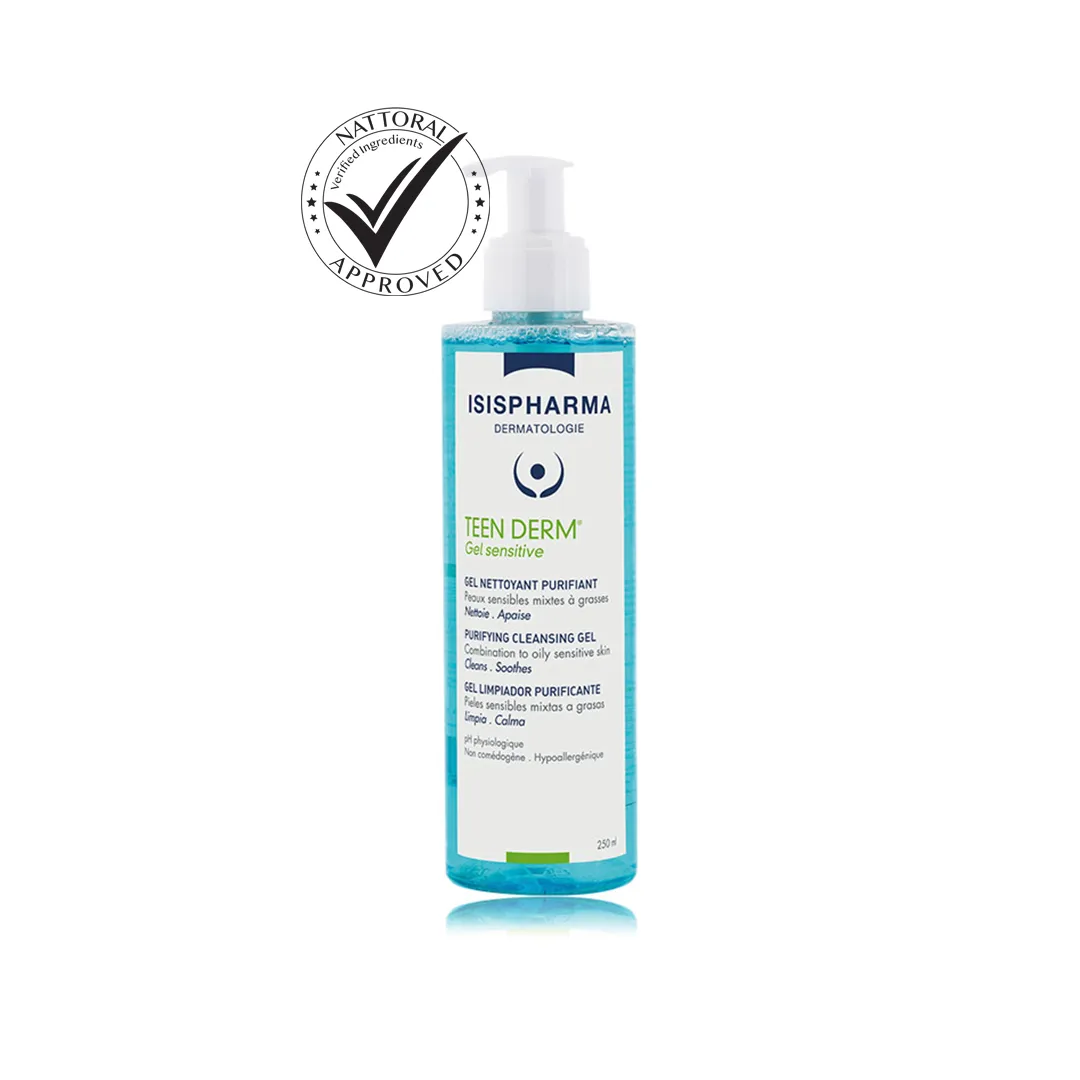 Teen Derm Purifying cleansing gel for Oily skin with imperfections - 250ml- ISIS