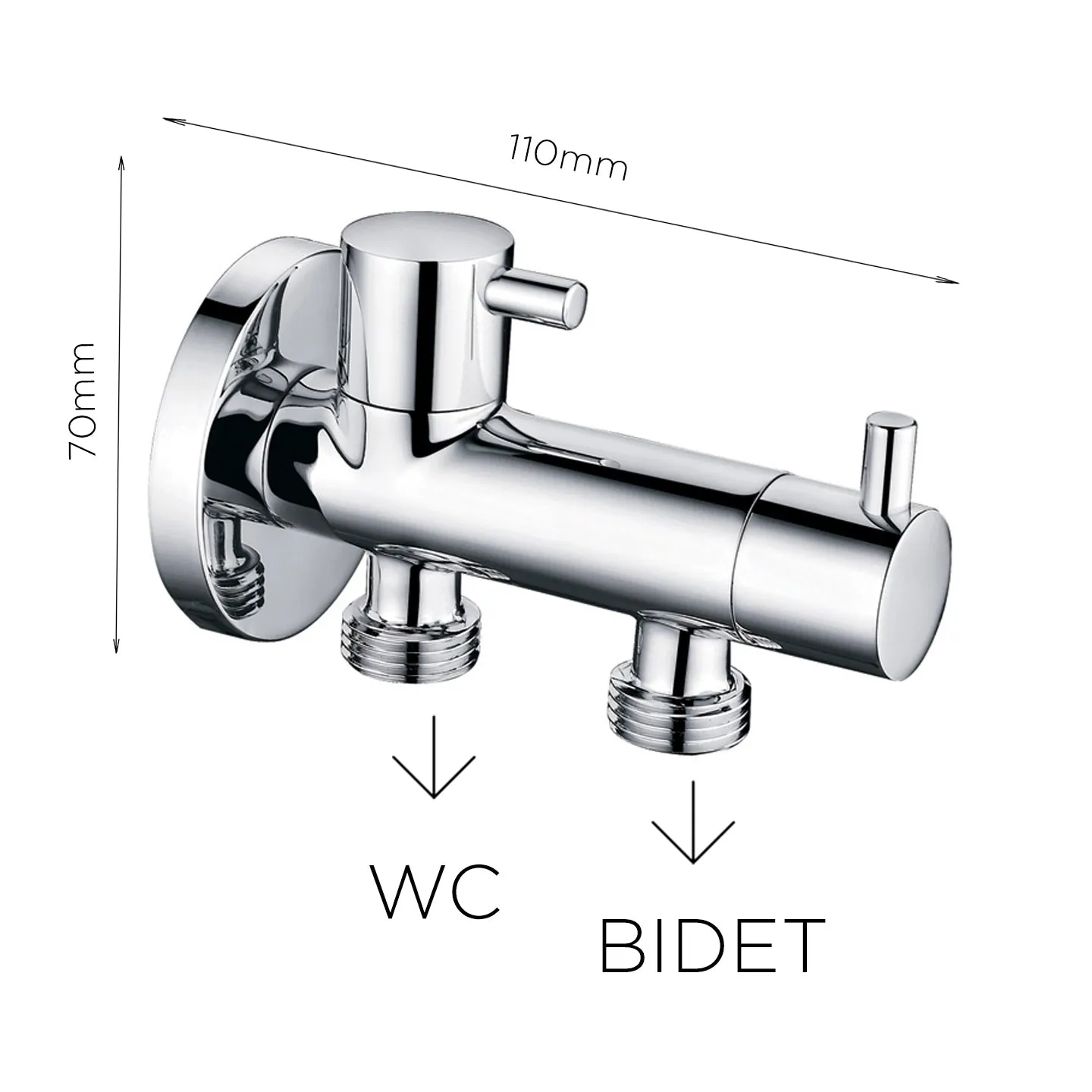 TH-S6 - Hydrosmith Series Double Angle Valve