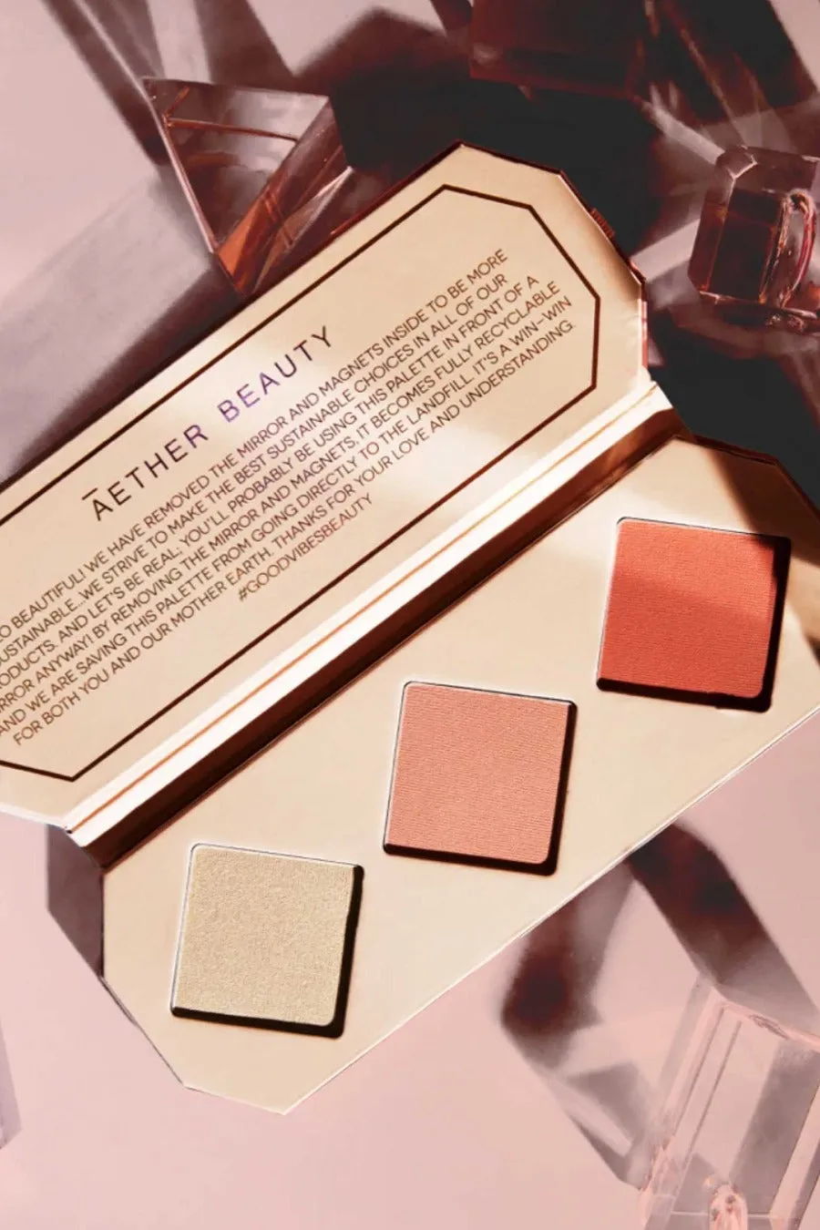 ĀTHR Beauty Co - Amber Crystal Charged Cheek Palette