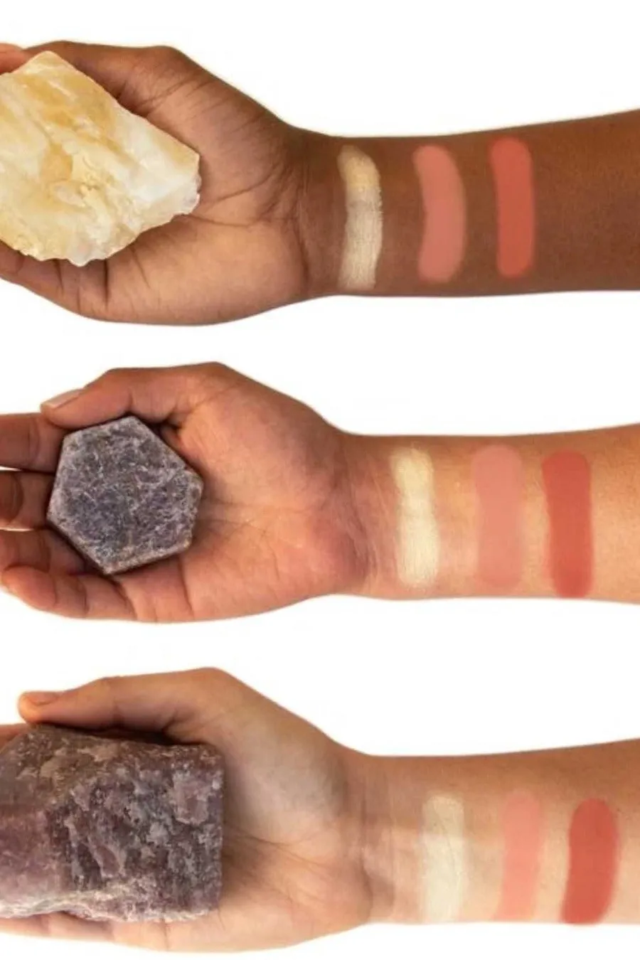 ĀTHR Beauty Co - Amber Crystal Charged Cheek Palette