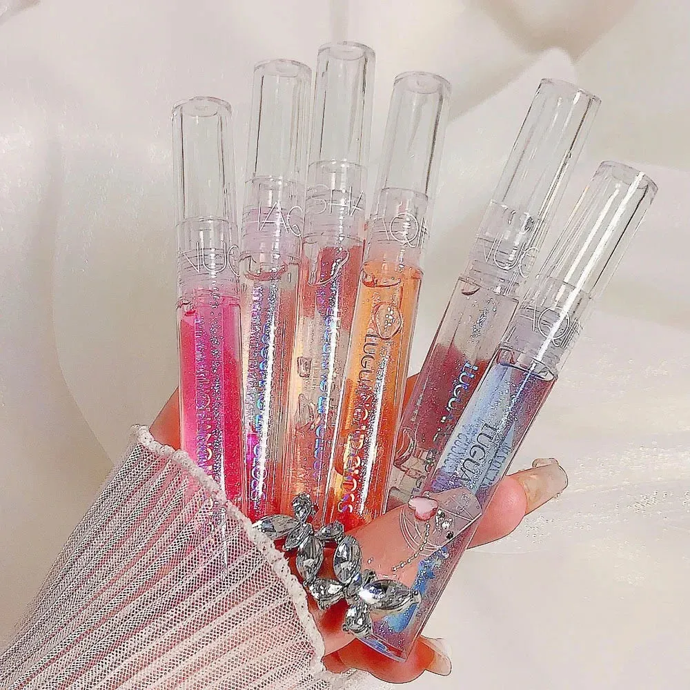 Toleet Christmas Thanksgiving gifts Winter Makeup Ideas Makeup Lip Gloss Moisturize Transparent Liquid Lipstick Gloss Bomb Universal Lip Luminizer Glitter Plump High-shine Lip Gloss
