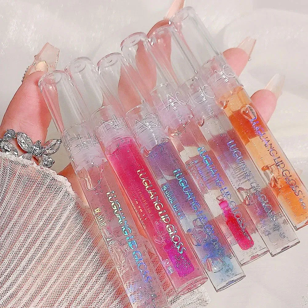 Toleet Christmas Thanksgiving gifts Winter Makeup Ideas Makeup Lip Gloss Moisturize Transparent Liquid Lipstick Gloss Bomb Universal Lip Luminizer Glitter Plump High-shine Lip Gloss