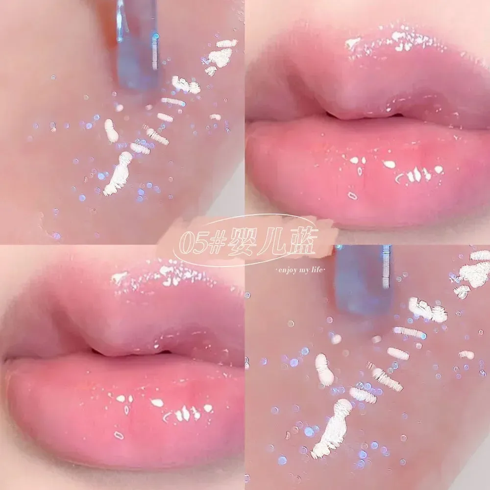 Toleet Christmas Thanksgiving gifts Winter Makeup Ideas Makeup Lip Gloss Moisturize Transparent Liquid Lipstick Gloss Bomb Universal Lip Luminizer Glitter Plump High-shine Lip Gloss