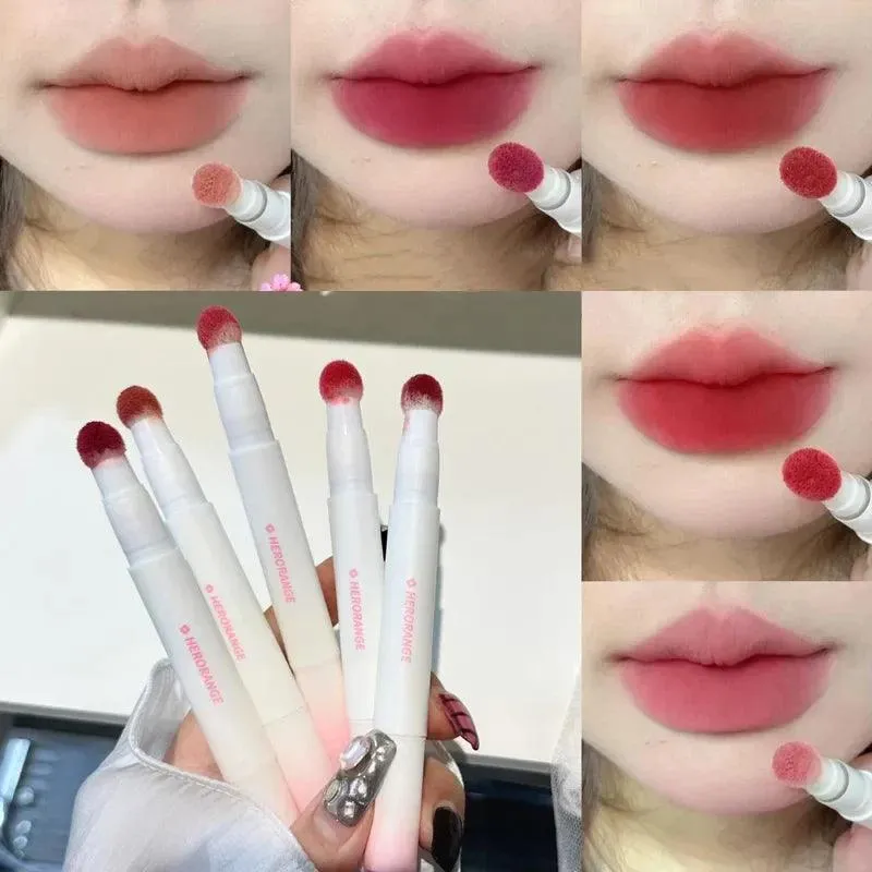 Velvet Matte Lipstick & Blush Duo: Hydrating Formula for Flawless Beauty