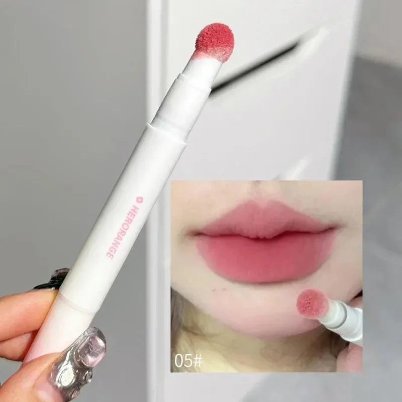 Velvet Matte Lipstick & Blush Duo: Hydrating Formula for Flawless Beauty